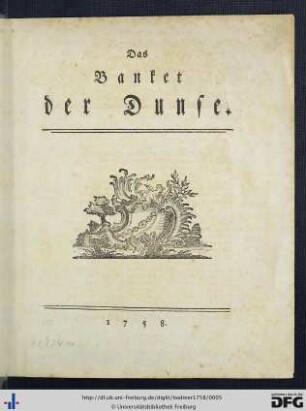 Das Banket der Dunse