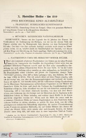 X. Rheinischer Meister. Um 1510