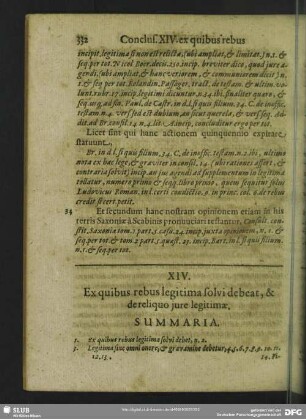XIV. Ex quibus rebus legitima solvi debeat, & de reliquo jure legitimae