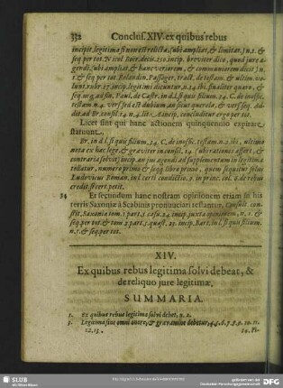 XIV. Ex quibus rebus legitima solvi debeat, & de reliquo jure legitimae