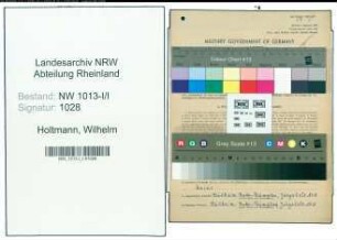 Entnazifizierung Wilhelm Holtmann , geb. 07.10.1902 (Vorarbeiter)