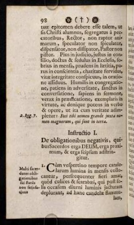 98-101, Instructio I
