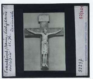 unbekannt (11. Jh.), ottonisches Kruzifix (Holzskulptur)