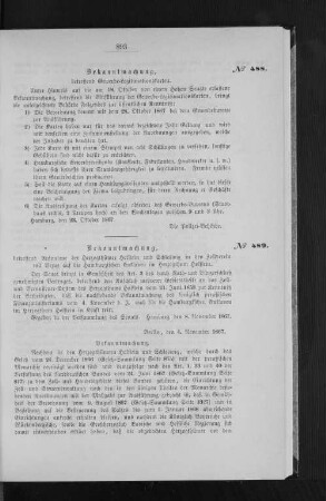 Bekanntmachung, betreffend Gewerbe-Legitimationskarten.