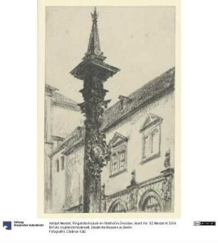 Ringelstechsäule im Stallhof in Dresden