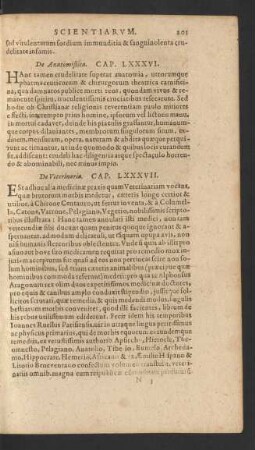 De Anatomistica. Cap. LXXXVI.