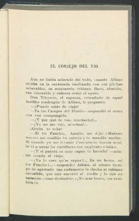El consejo del tío