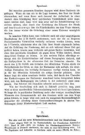 711-713, Die alte und die neue Kriminalistenschule und der Strafvollzug