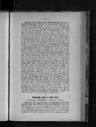 Sitzung vom 5. Mai 1931
