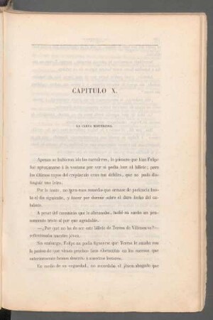 Capítulo X. - La carta misteriosa.