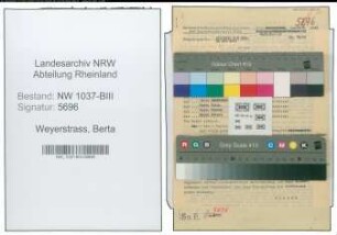 Entnazifizierung Berta Weyerstrass , geb. 07.05.1910 ()