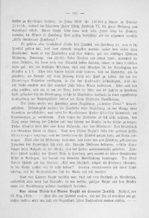Aus einem Briefe des Baron Voght an Senator Jenisch.