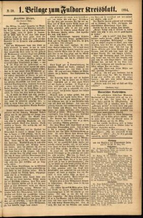 Zweite Ausgabe vom Samstag, den 31. März 1894.