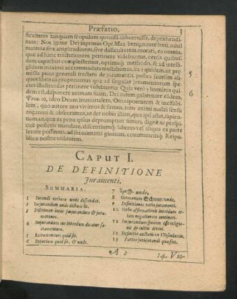 Caput I. De Definitione Iuramenti.