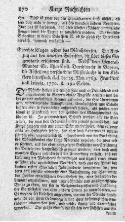Criminal-Proceß der P.P. Franciscaner.