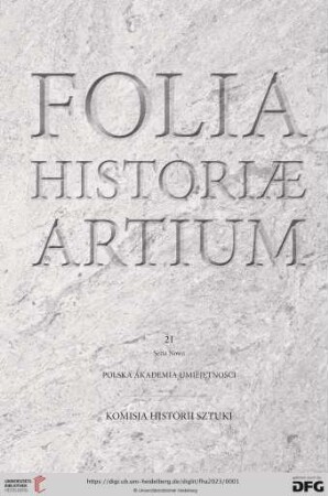 NS 21: Folia Historiae Artium