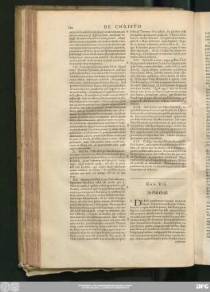 Cap. VII. De Fide Christi.