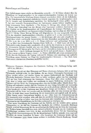 377-378 [Rezension] Diederich, Honoratus, Kompetenz des Gewissens