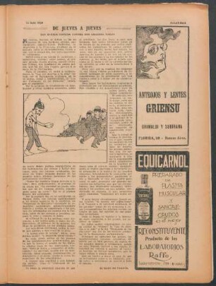 De jueves a jueves : Dos buenos tópicos contra dos grandes males