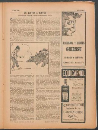 De jueves a jueves : Dos buenos tópicos contra dos grandes males