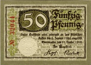 Eberswalde, Stadt: 50 Pfennig 1918