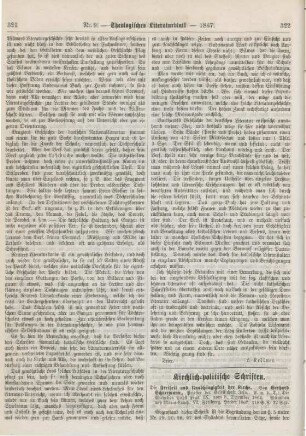 322-327 Kirchlich-politische Schriften