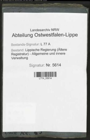 Gebäudereparaturen an der Pflegeanstalt, Bd. 1