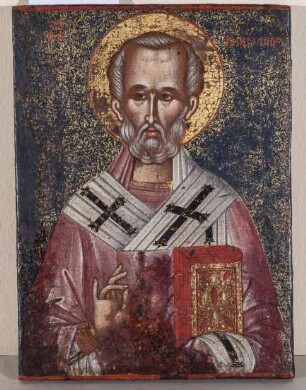 Ikone mit dem Heiligen Nikolaus