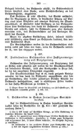 IV. Insbesondere Beschwerden über Justizverweigerung und Verzögerung.