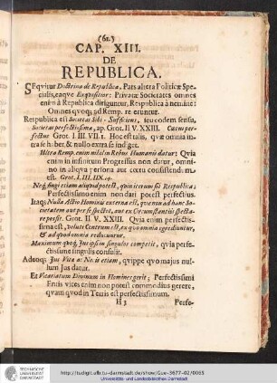 CAPUT XIII. DE REPUBLICA.