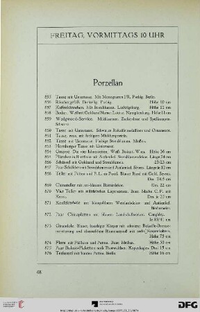 Freitag, vormittags 10 Uhr (Nr. 855-972)