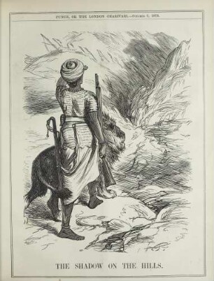 The shadow on the hills