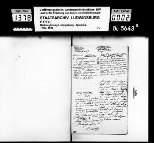 Kommunsachen: Stiftungswesen (Liegenschaften), Oberamt Esslingen