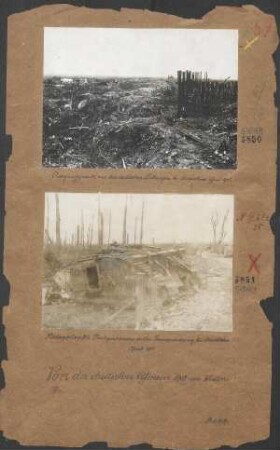 Deutsche Pioniere bei Wiederhersellungsarbeiten an der von den Engländern gesprengten Brücke über die Lys zw. Armentiéres und Nieppe