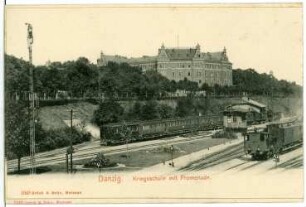 Danzig. Kriegsschule mit Promenade