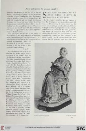 65: Some new etchings by Mr. James McBey : A note