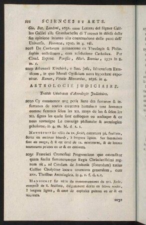 122-134, Astrologie Judiciaere - Optique