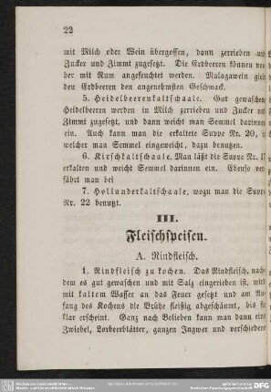 III. Fleischspeisen