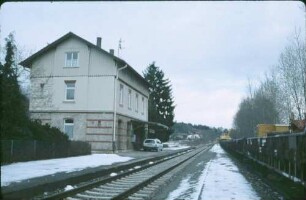 Rechtenstein Empfangsgebäude Bauzug
