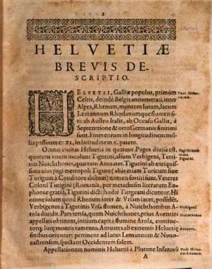 Chronologia Helvetica : res gestas Helvetiorum ad nostra usque tempora indicans ordine, & brevissime complectens ; Adiuncta Summorum Pontificum, Imperatorum, Regum & Principum in orbe Christiano, nec non & Turcicorum Imperatorum successione & serie succincta