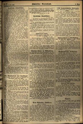 Zweite Ausgabe vom Dienstag, den 13. Mai 1930.