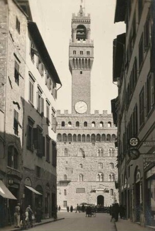 Florenz. Blick zum Palazzo Vecchio (1299-1314)