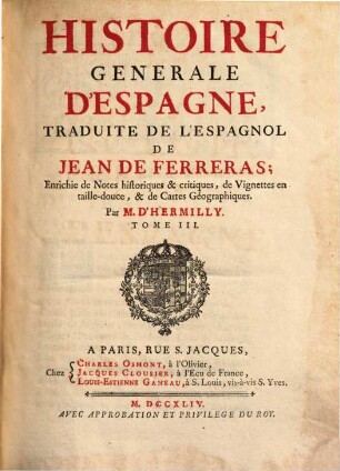 Histoire Générale D'Espagne, 3