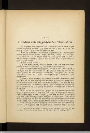 1. Teil: Ursachen und Anzeichen der Revolution