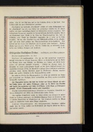 Erfolgreicher Vorstoß vor Verdun.