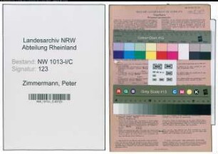 Entnazifizierung Peter Zimmermann , geb. 17.01.1874 (Haendler)