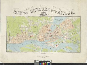 Plan Von Hamburg Und Altona