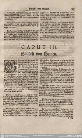 Caput III. Handelt von Seulen.