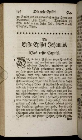 Die Erste Epistel Johannis.