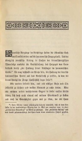 Die deutschhannoversche Partei und die Braunschweigische Frage